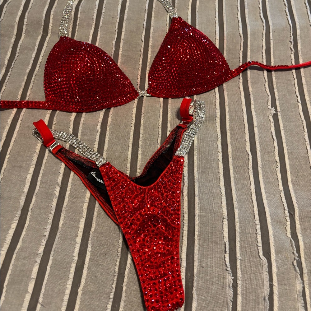 Red Bikini/Wellness Competitionion Bikini - Never Worn on Stage.